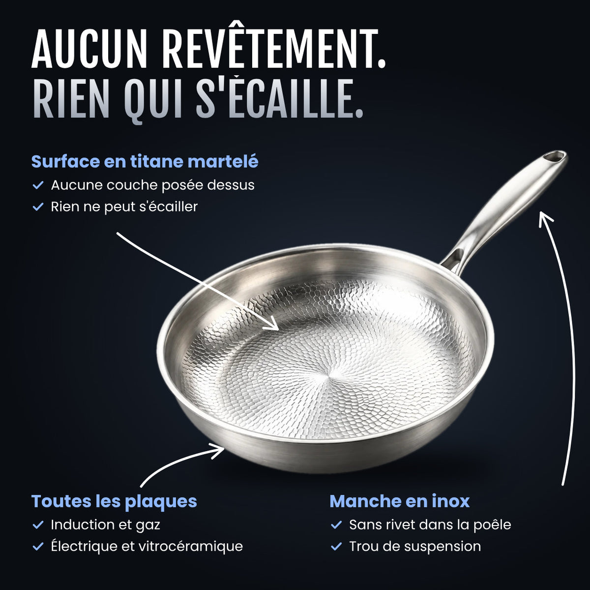 Poêle en Titane TitaneOne®